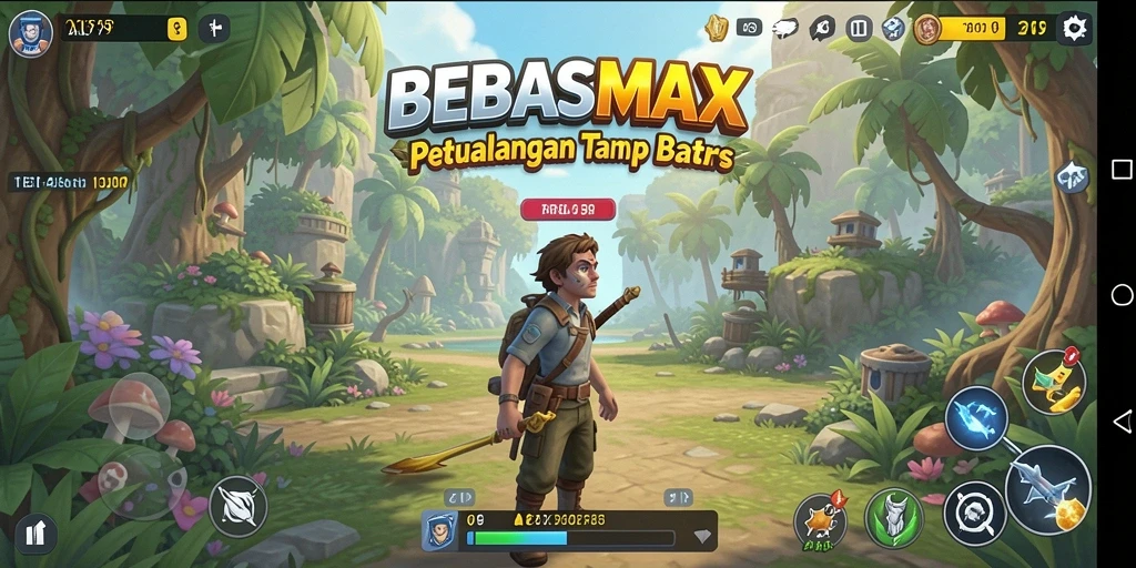 Gambaran gameplay BEBASMAX yang seru dan penuh petualangan.