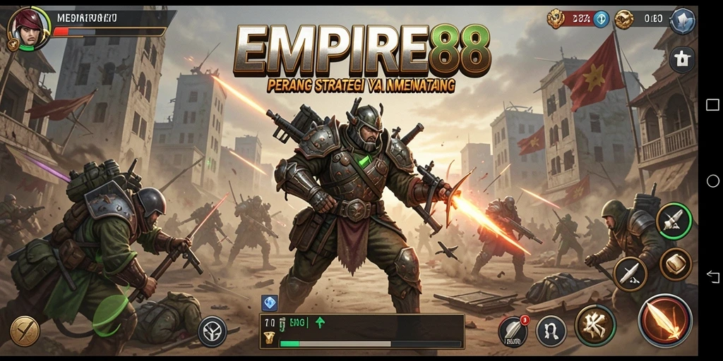 Tangkapan layar EMPIRE88 menampilkan pertempuran strategi yang mendebarkan.