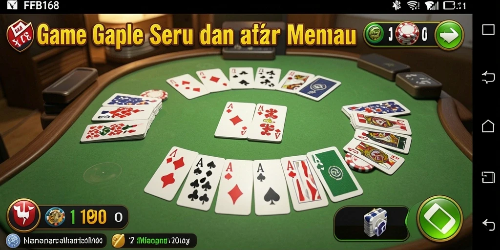 Tampilan menarik saat bermain Gaple di FB168 dengan teman.