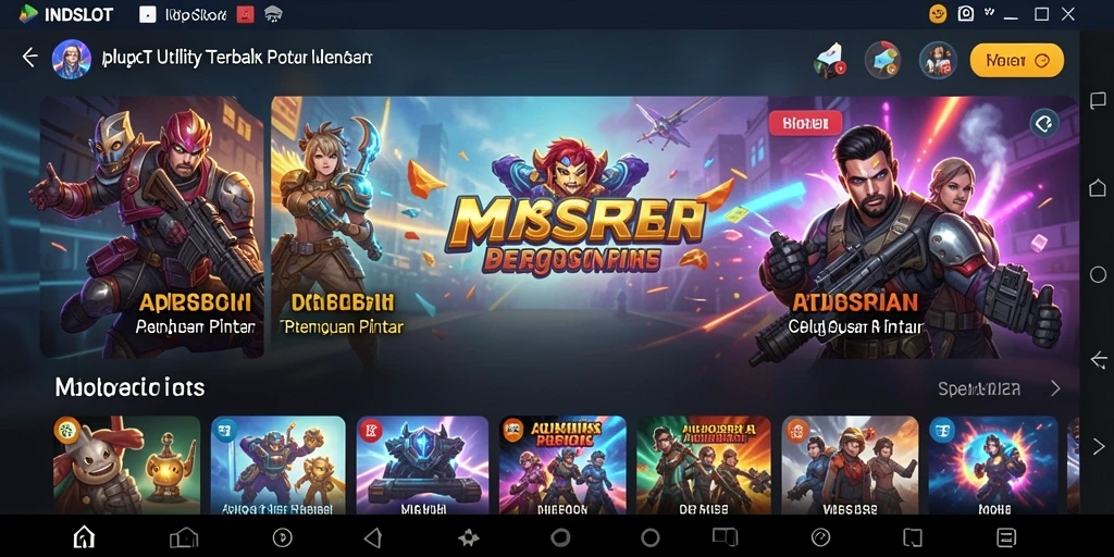 Tampilan screenshot INDSLOT dengan fitur-fitur utilitas yang memudahkan pengguna.