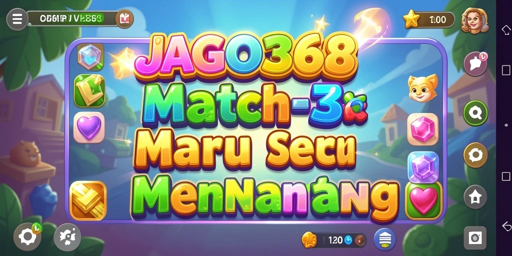 Tangkapan layar JAGO368 dengan gameplay Match-3 yang menarik.
