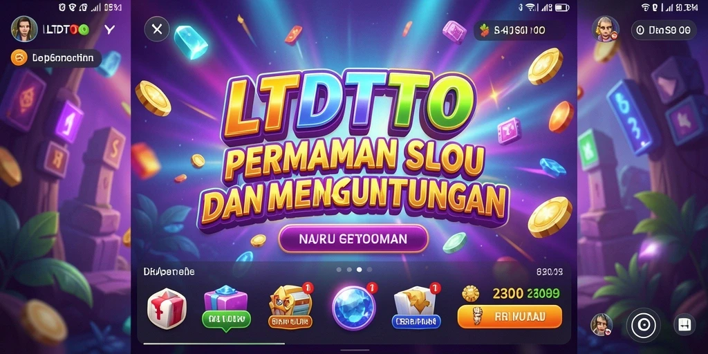 Tampilan gameplay seru LTDTOTO saat bermain Slot dengan grafis menarik.
