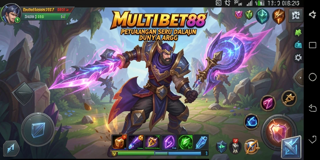 Tampilan dinamis dari gameplay ARPG MULTIBET88 yang memukau.