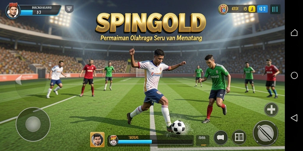 Screenshot SPINGOLD menunjukkan gameplay yang seru dan kompetitif.