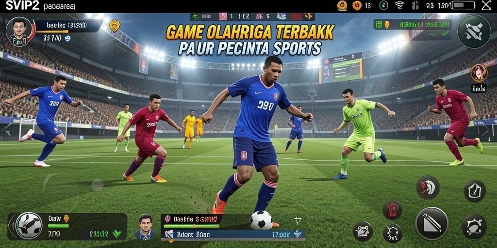 Tampilan screenshot SVIP2 yang menampilkan aksi olahraga yang mendebarkan.