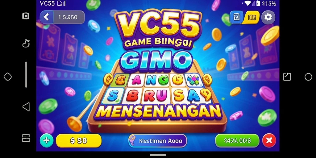 Tampilan gameplay VC55 menampilkan kegembiraan bermain Bingo.